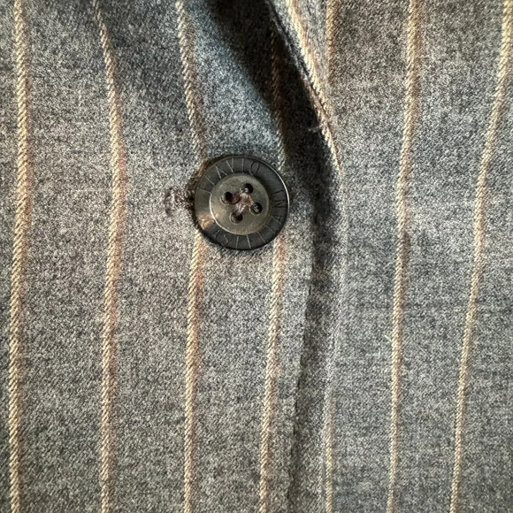 Flavio Castellani Pinstripe Wool Blazer Women's Size US 8  IT 44 Academia Preppy - Picture 6 of 16